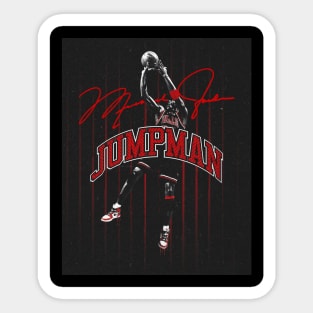 BASKETBALLART - JORDAN IS JUMP MAN Sticker